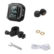Digital Display Motorcycle Tire Pressure Monitor External