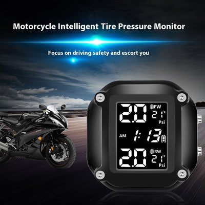 Motorcycle Tire Pressure Monitor Solar Detection System High Precision