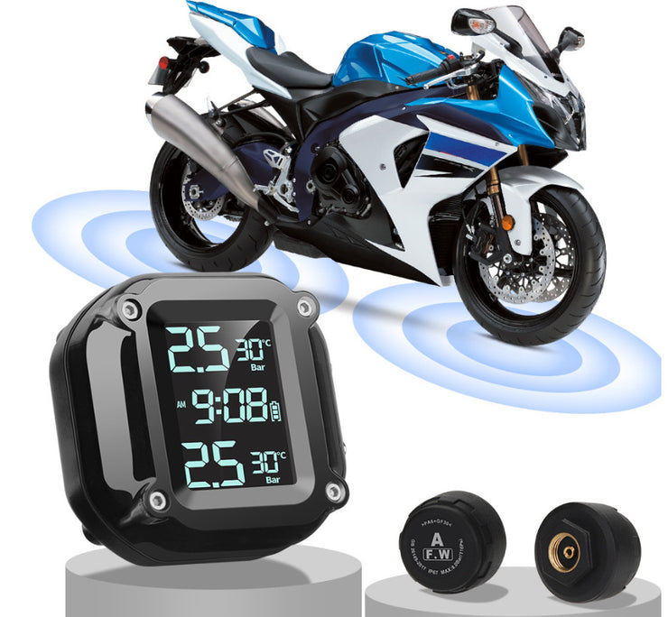 Digital Display Motorcycle Tire Pressure Monitor External