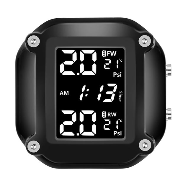 Motorcycle Tire Pressure Monitor Solar Detection System High Precision